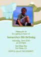 Elephant Blue - Photo Birthday Party Invitations thumbnail