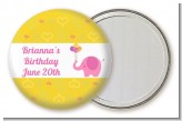 Elephant Pink - Personalized Birthday Party Pocket Mirror Favors