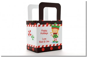 Santa's Little Elfie - Personalized Christmas Favor Boxes