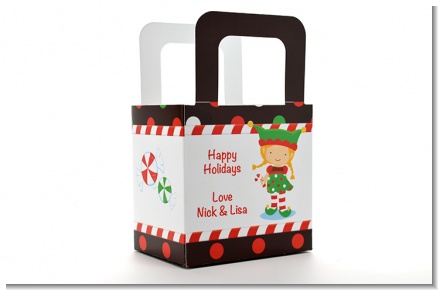 Santa's Little Elfie - Personalized Christmas Favor Boxes