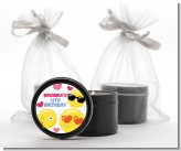 Emoji Fun - Birthday Party Black Candle Tin Favors