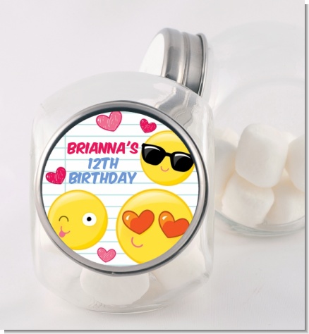 Emoji Fun - Personalized Birthday Party Candy Jar