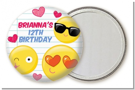 Emoji Fun - Personalized Birthday Party Pocket Mirror Favors