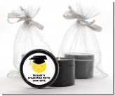 Emoji Graduate - Graduation Party Black Candle Tin Favors