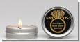Engagement Ring Black Gold Glitter - Bridal Shower Candle Favors thumbnail