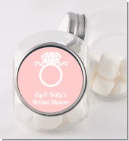 Engagement Ring - Personalized Bridal Shower Candy Jar