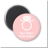 Engagement Ring - Personalized Bridal Shower Magnet Favors