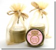 Engagement Ring Pink Gold Glitter - Bridal Shower Gold Tin Candle Favors thumbnail