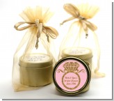 Engagement Ring Pink Gold Glitter - Bridal Shower Gold Tin Candle Favors