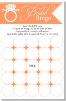 Engagement Ring Sherbert - Bridal Shower Gift Bingo Game Card