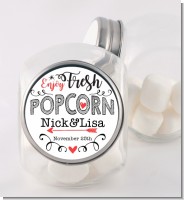 Enjoy Fresh Popcorn - Personalized Bridal Shower Candy Jar