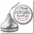 Enjoy Fresh Popcorn - Hershey Kiss Bridal Shower Sticker Labels thumbnail