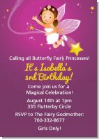 Fairy Princess - Birthday Party Invitations