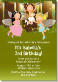 Fairy Princess Friends - Birthday Party Invitations