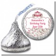 Fairy Tale Princess Carriage - Hershey Kiss Birthday Party Sticker Labels thumbnail