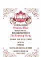 Fairy Tale Princess Carriage - Birthday Party Petite Invitations thumbnail