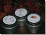 Candle Tin Fall Bridal Favors - Fall Wedding Favors