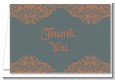 Grey & Orange - Bridal Shower Thank You Cards thumbnail