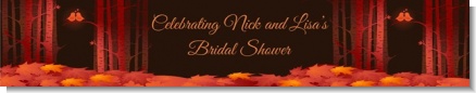 Fall Love Birds - Personalized Bridal Shower Banners