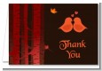 Fall Love Birds - Bridal Shower Thank You Cards thumbnail