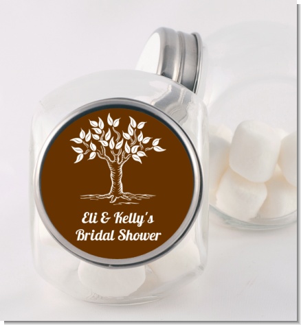 Fall Tree - Personalized Bridal Shower Candy Jar