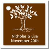 Fall Tree - Personalized Bridal Shower Card Stock Favor Tags