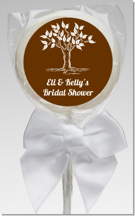 Fall Tree - Personalized Bridal Shower Lollipop Favors