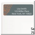 Grey & Orange - Bridal Shower Return Address Labels thumbnail