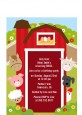 Farm Animals - Birthday Party Petite Invitations thumbnail