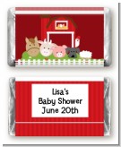 Farm Animals - Personalized Baby Shower Mini Candy Bar Wrappers