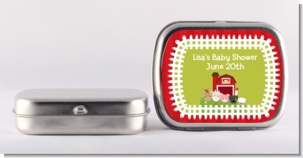 Farm Animals - Personalized Baby Shower Mint Tins