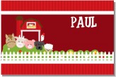 Farm Animals - Personalized Birthday Party Placemats