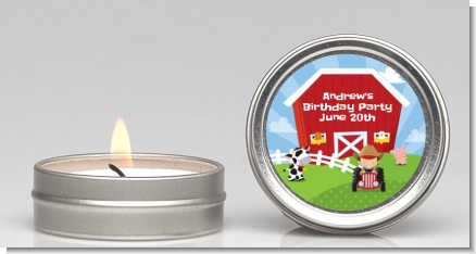 Farm Boy - Birthday Party Candle Favors