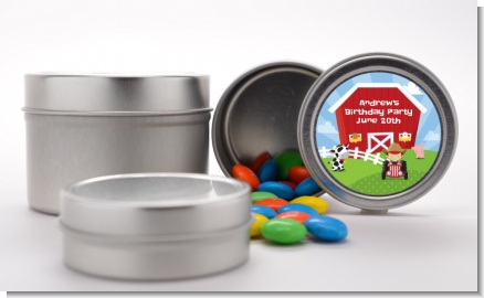 Farm Boy - Custom Birthday Party Favor Tins