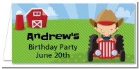 Farm Boy - Personalized Birthday Party Place Cards