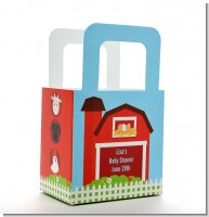 Farm Animals - Personalized Baby Shower Favor Boxes