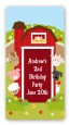Farm Animals - Custom Rectangle Birthday Party Sticker/Labels thumbnail
