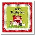 Farm Animals - Personalized Birthday Party Card Stock Favor Tags thumbnail
