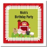 Farm Animals - Personalized Birthday Party Card Stock Favor Tags