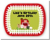 Farm Animals - Personalized Birthday Party Rounded Corner Stickers