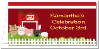 Farm Animals - Personalized Baby Shower Place Cards