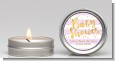 Faux Gold and Lavender Stripes - Baby Shower Candle Favors thumbnail