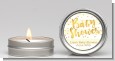 Faux Gold and Yellow Stripes - Baby Shower Candle Favors thumbnail