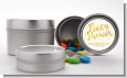 Faux Gold and Yellow Stripes - Custom Baby Shower Favor Tins thumbnail