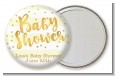 Faux Gold and Yellow Stripes - Personalized Baby Shower Pocket Mirror Favors thumbnail