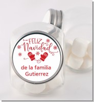 Feliz Navidad - Personalized Christmas Candy Jar