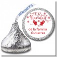 Feliz Navidad - Hershey Kiss Christmas Sticker Labels thumbnail