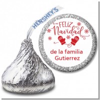 Feliz Navidad - Hershey Kiss Christmas Sticker Labels