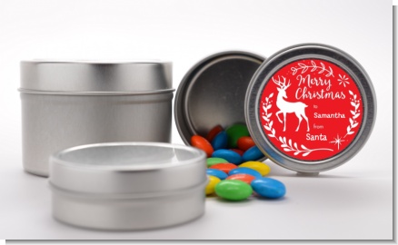 Festive Antlers - Custom Christmas Favor Tins