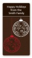 Festive Ornaments - Custom Rectangle Christmas Sticker/Labels thumbnail